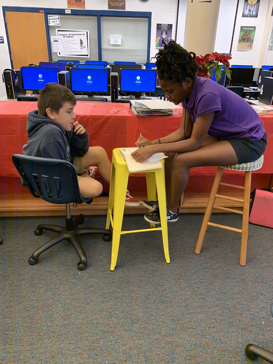 ENMGators's tweet photo. 8th graders collaborating with the 6th grade Gators. #gameongators https://t.co/nPGooFjQFi