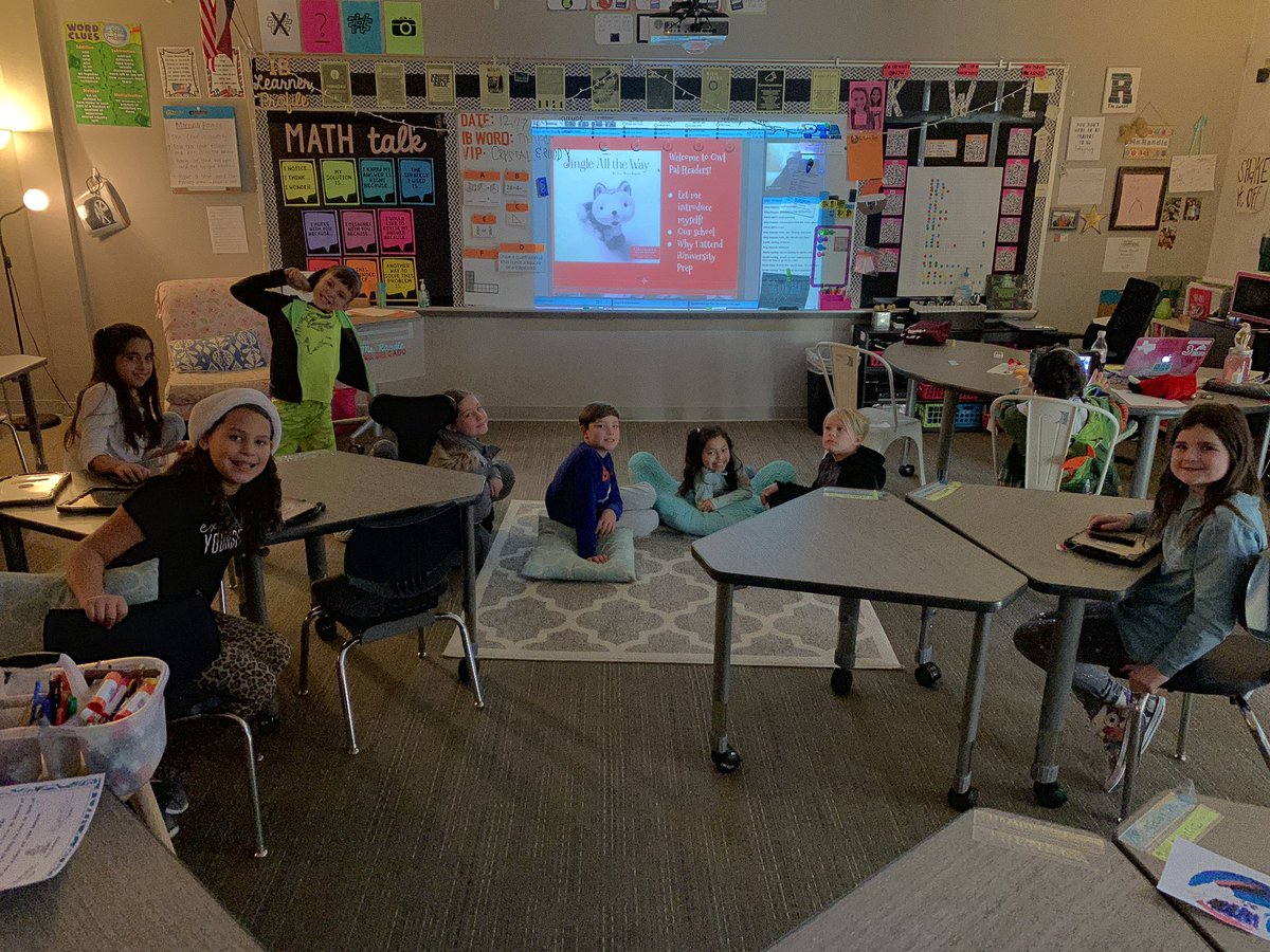 Thank you <a href="/GCISD/">Grapevine-Colleyville ISD</a> IUniversity Prep for the awesome read aloud today!! We loved it!! #gcisdreads #DESisBEST