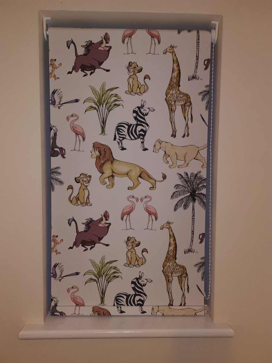 An amazing Lion King Roller Blind that we fit yesterday, from our new Disney range! 🦒🦓🐆  #Disney #Lionking #Tenterdenblinds