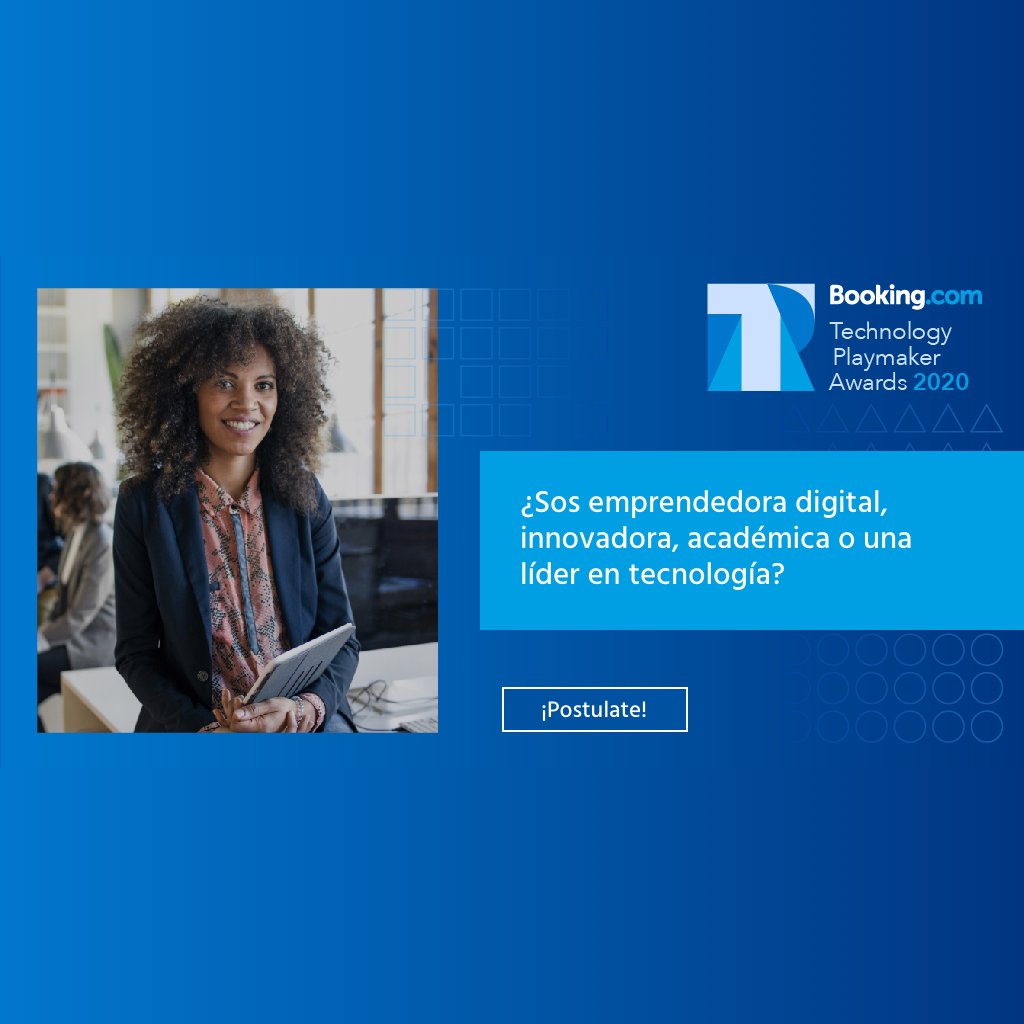mediachicas's tweet photo. ¡Ahora tenés más tiempo para postular tu proyecto tecnológico en los #TechnologyPlaymakerAwards! Hasta el 14/01 podés aplicar al grant por 5 mil euros. ¿Cómo? Ingresá a https://t.co/QB1ILTk3gz

@asea_arg @wtmbsas @WiMLDS_BA @wideinitiative @mujeresenjuegos @LEANINLATAM @wwcodeba https://t.co/nPtcpdhq2K