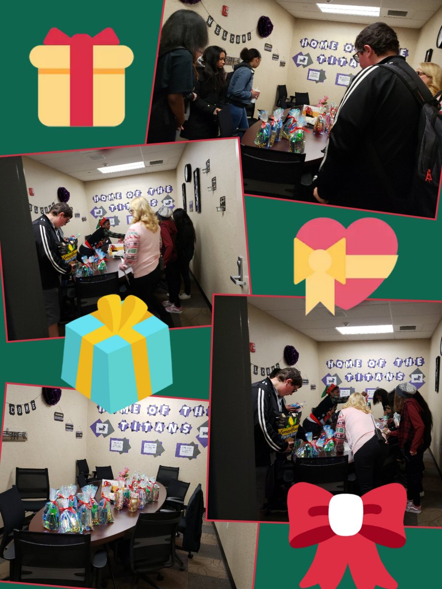 Holiday giveaway at MDAE. Thank you Oasis Hair Salon for making it happen.  Middle schoolers love presents too. @DrAmy_AESD_Supt @AESD_ChiefHR @AESDmohindra #AESD #oasishairsalon