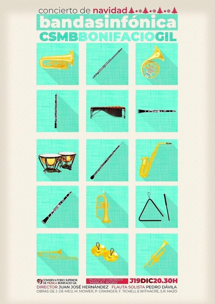 Concierto de Navidad de la Banda Sinfónica del Conservatorio Superior de Música Bonifacio Gil esta tarde en #Badajoz #Musica  buff.ly/2s2s0eu