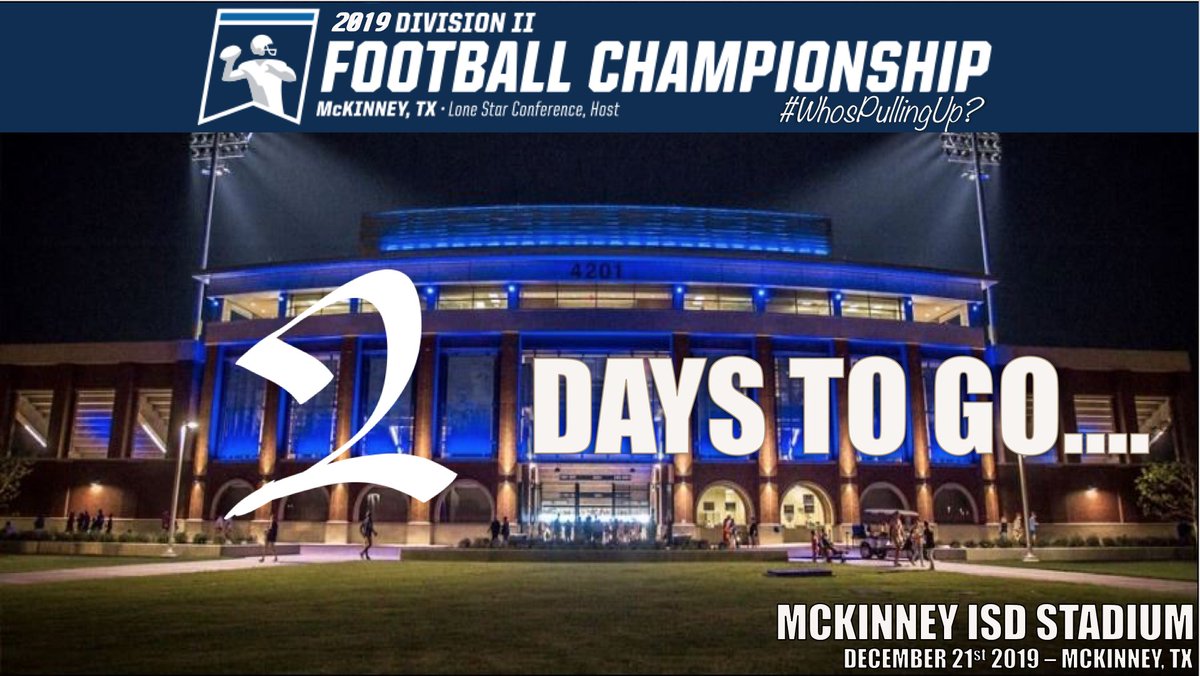 D2McKinney's tweet photo. Pep Rally TOMORROW NIGHT!!! Join us to celebrate the DII National Championship Game in McKinney, Texas!! https://t.co/m3KsLPtCG0