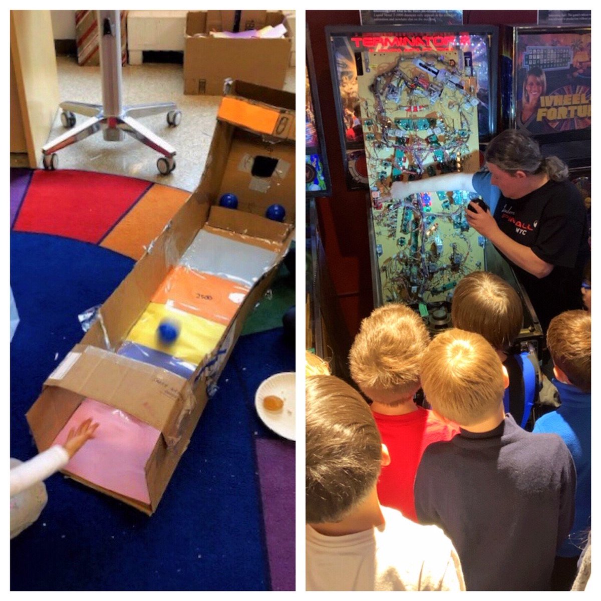 To cap off their Engineering unit on creating carnival games, 3rd grade took a field trip to <a href="/modernpinball/">Modern Pinball NYC Arcade, Party Place & Museum</a>. They learned how the 6 simple machines (lever, screw, inclined plane, wheel and axle, wedge, and pulley) work together along with electromagnets in the game of pinball!