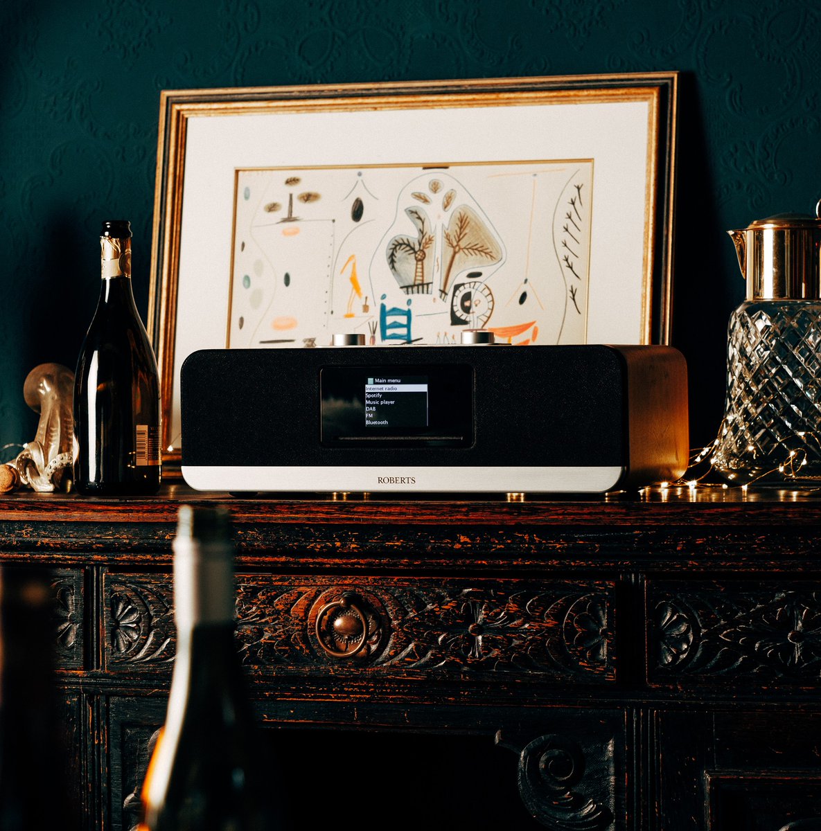 RobertsRadioUK's tweet photo. You’ll find the Stream 67 at the heart of every great party. Designed with precision, it commands attention and seamlessly delivers our signature warm sound at high and low volumes. #Stream67 #Depth #Sound #SmartAudio #RobertsRadio #Roberts #Radio #Design #AudioIsEverything https://t.co/3Zyt0bu6Xl