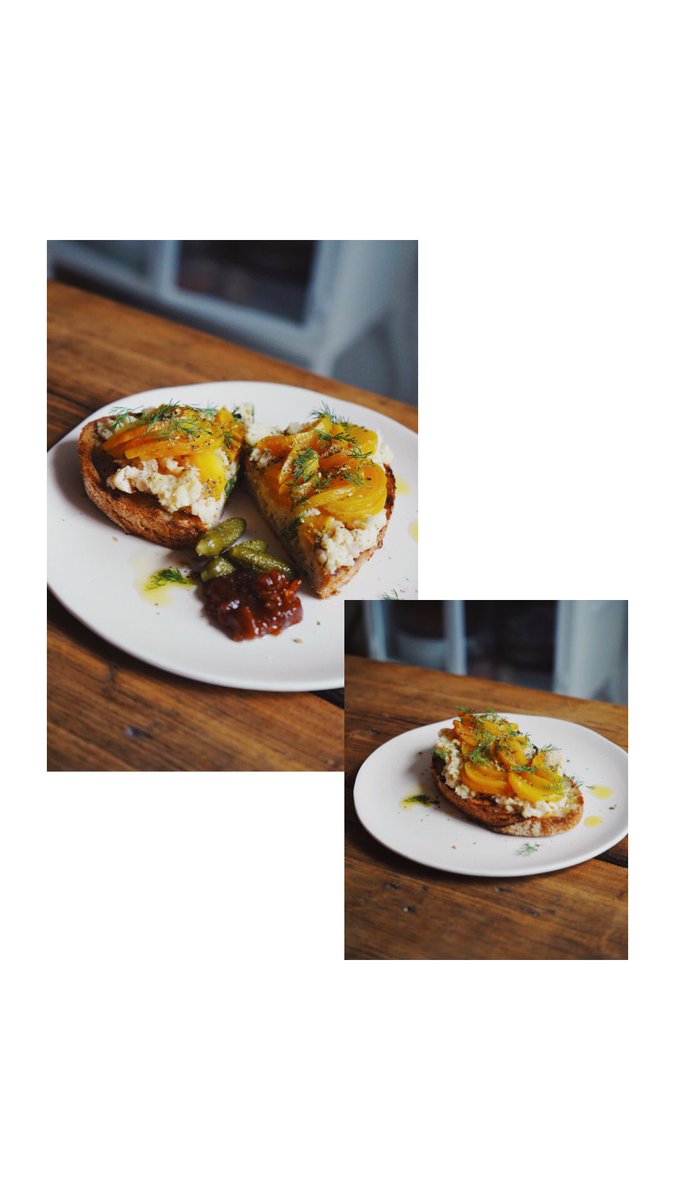 AineCarlin's tweet photo. Lunch ... toasted sourdough with smashed butter beans & golden beetroot (with some Christmas chutney & cornichons for good measure)ππ» #festivesnack https://t.co/KupHlkSN6y