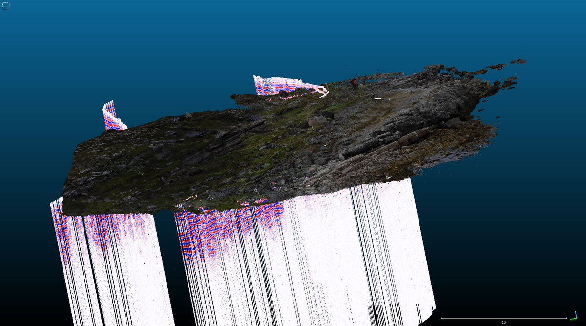 UHGeodigi's tweet photo. Fall of data processing has been about transforming material into models and combining different #3D content such as #GPR and #photogrammetry together. Surprisingly good models despite some challenging drone shooting conditions of last summer. Wonderful to see ideas come to life! https://t.co/7H7fUgZIiQ