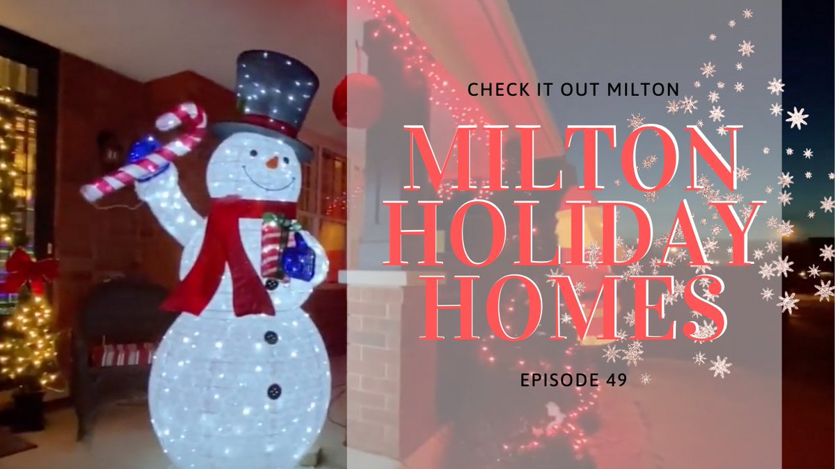 SoldByShaleni's tweet photo. Love decorating for the holidays? So do these 2 Milton families! Check out how they decorate and pick up a little holiday decor inspiration!#checkitoutmilton #miltonon #holidaydecor  https://t.co/RB8OgpWhrc https://t.co/iKqJdeHU5N