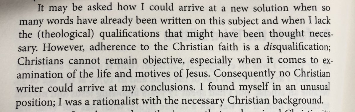 Putting his cards on the table; glad he is thoroughly objective: