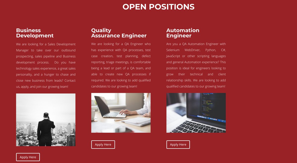 Did you know that we have open positions on our team? Are you a Sales Development Manager, Quality Assurance Engineer, or an Automation Engineer? Or do you know someone who is? Consider applying today!  #career #salesmanager #qualityassurance #engineer 

totalperform.com/careers/