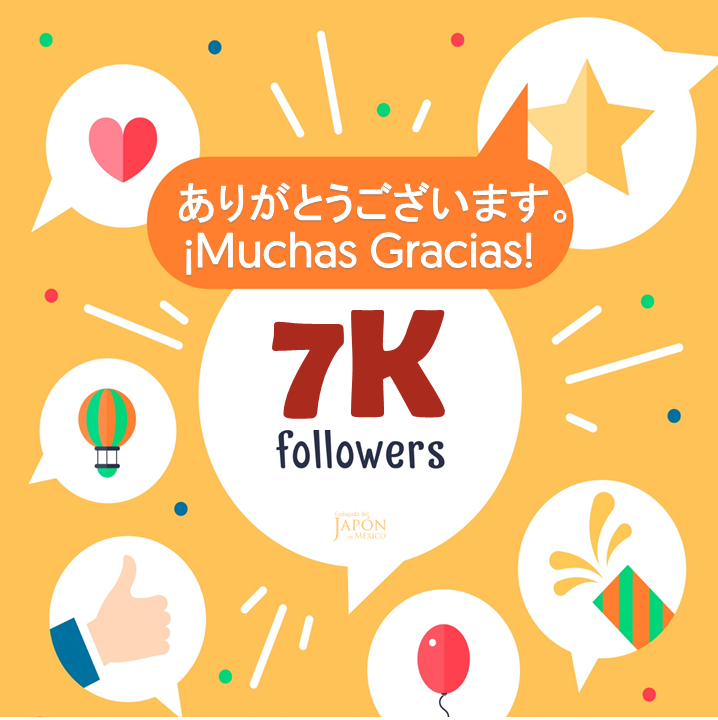 TakaseYas's tweet photo. Muchas gracias a todos ustedes por seguirme en twitter. #LazosJapónMéxico #embjaponmx https://t.co/GDJ0xnOMsr
