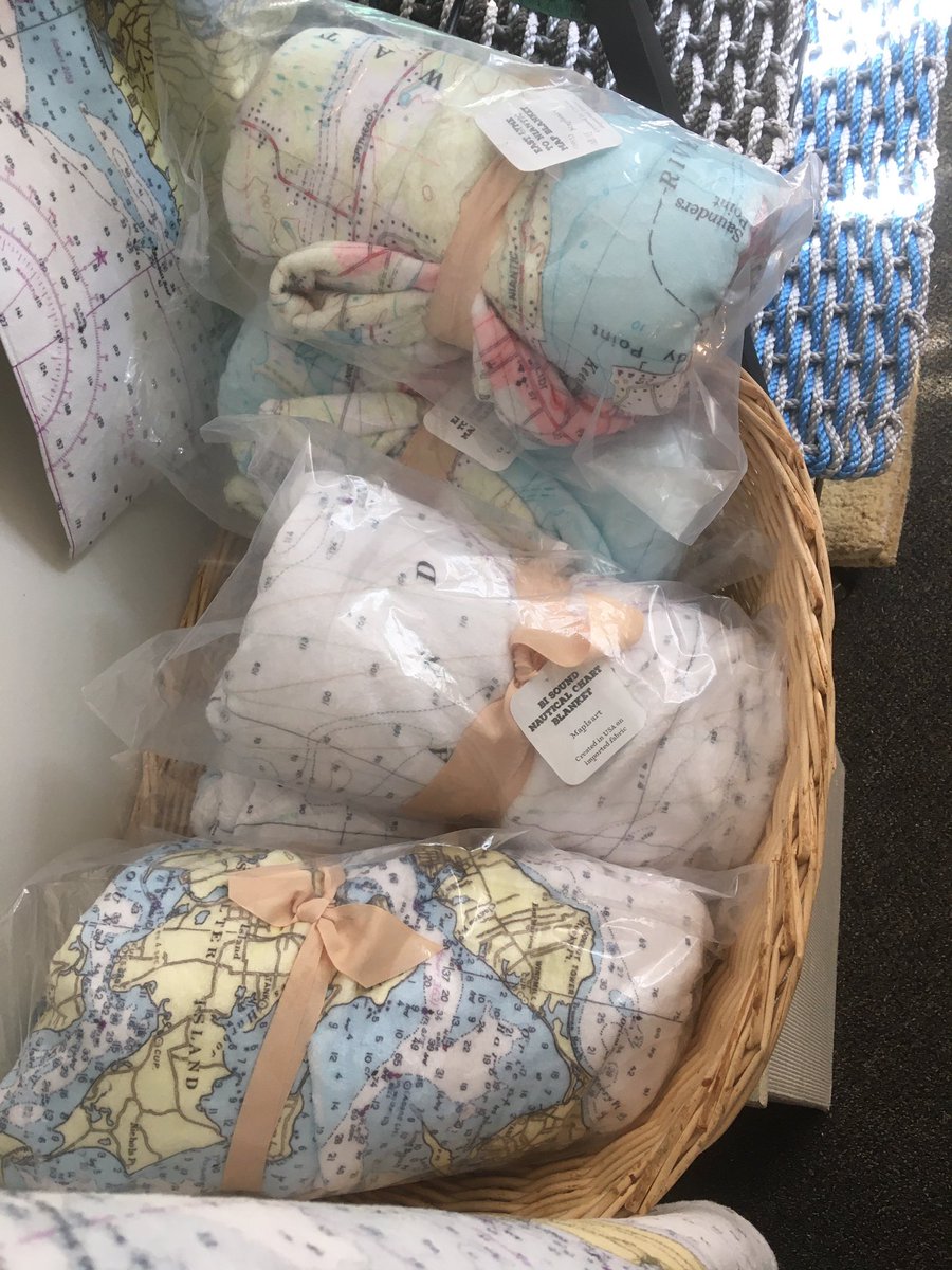 ChamberECT's tweet photo. Stopped by @thebowerbirdct in Old Lyme. Check out these warm and cuddly shoreline nautical chart blankets! #shoplocal #southeastct #chamberect #chambermembers #thebowerbirdct https://t.co/pU9OktUqId