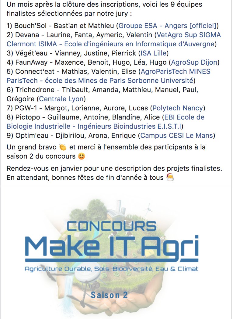 AgriStartSumm's tweet photo. #Bouchsol, l'une des 25 startups ayant participé au concours #AgriStartSumm 2019, est finaliste du concours #MakeItAgri
Toutes nos félicitations et encouragements !👏👏👏
@BouchSol https://t.co/KjH4NtOf1R
