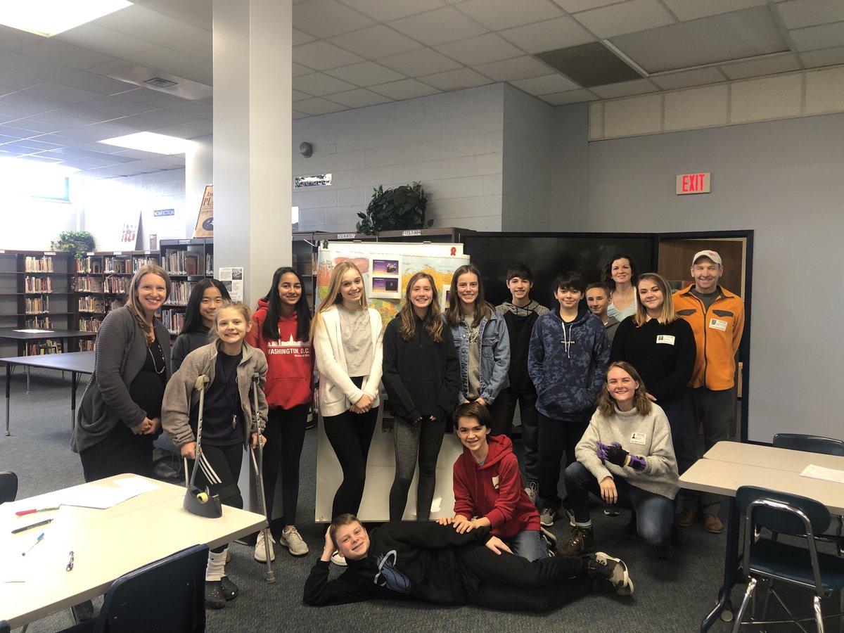 KristinDages's tweet photo. #HandsofGratitude is at @HMSExplorers today during Service Learning class w/ @MsHohenfeld. Grace (and Lily, her sister) talks about her challenges &amp; perseverance while growing up. HMS printed her 3D prosthetic in-house; thank you for your visit today! #inspiring #grit @lulzbot3D https://t.co/2ormYnxBYy