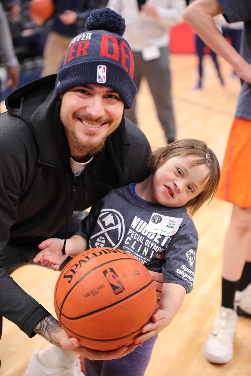 PdsRmr's tweet photo. Such a fun opportunity to join the Special Olympics athletes on Tuesday joined by the Denver Nuggets team! #specialolympicsco https://t.co/bbrnVkZoBY