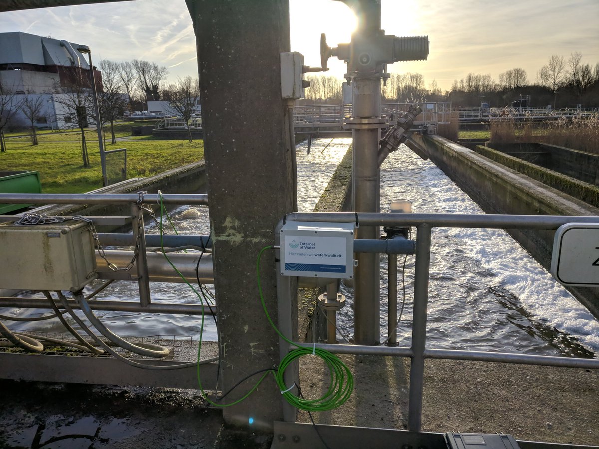 Smooth and successful installation of @imec_int #waterquality #sensors for #InternetofWater at the WWTP of Aartselaar @AquafinNV . Getting Flanders ready for future, #Digital water management with support of @VLAIO_be @VITObelgium @dewatergroep @VMMbe @Vlakwa