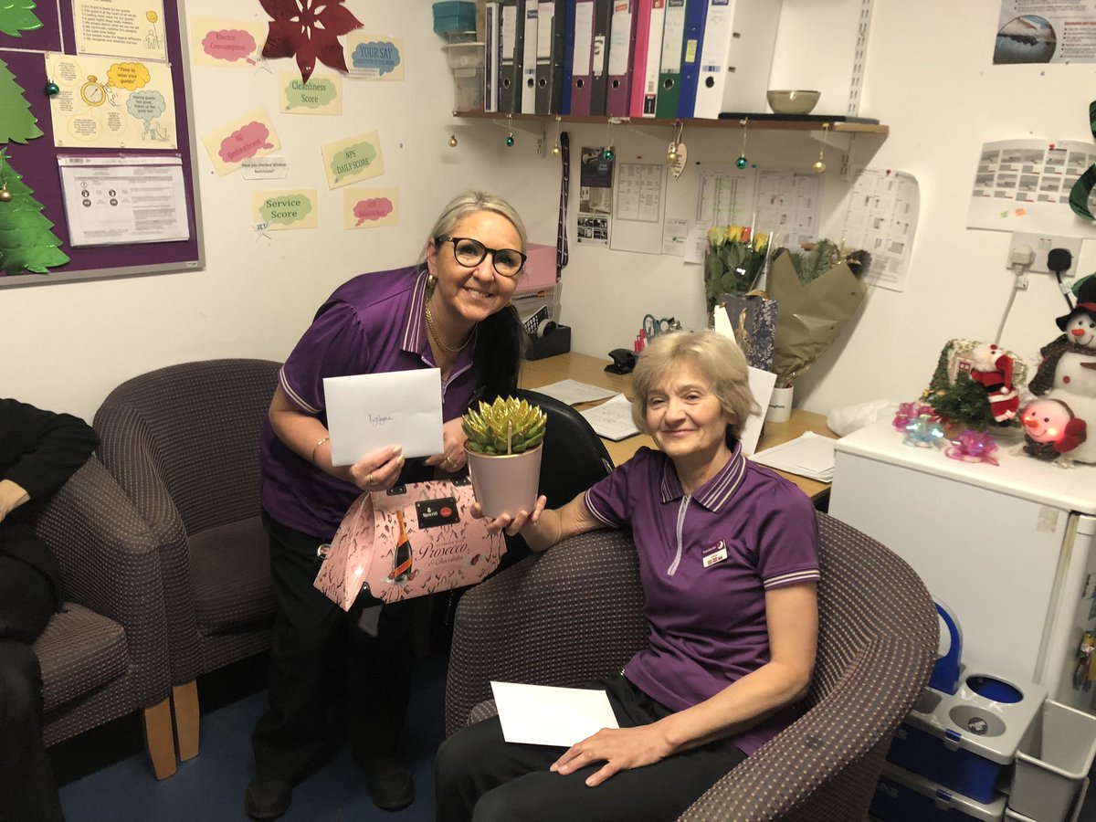 Birthday day at Gloucester barnwood. Congratulations Krystyna on your 50th and Lena on your 65th. Your both true superstars with 20 years service between you. Have a wonderful day 💜💜<a href="/PIGlosBarnwood/">Karena Morris</a> <a href="/RikkiQuinlan/">RQPI</a> <a href="/SDEBDD/">simon ewins</a>