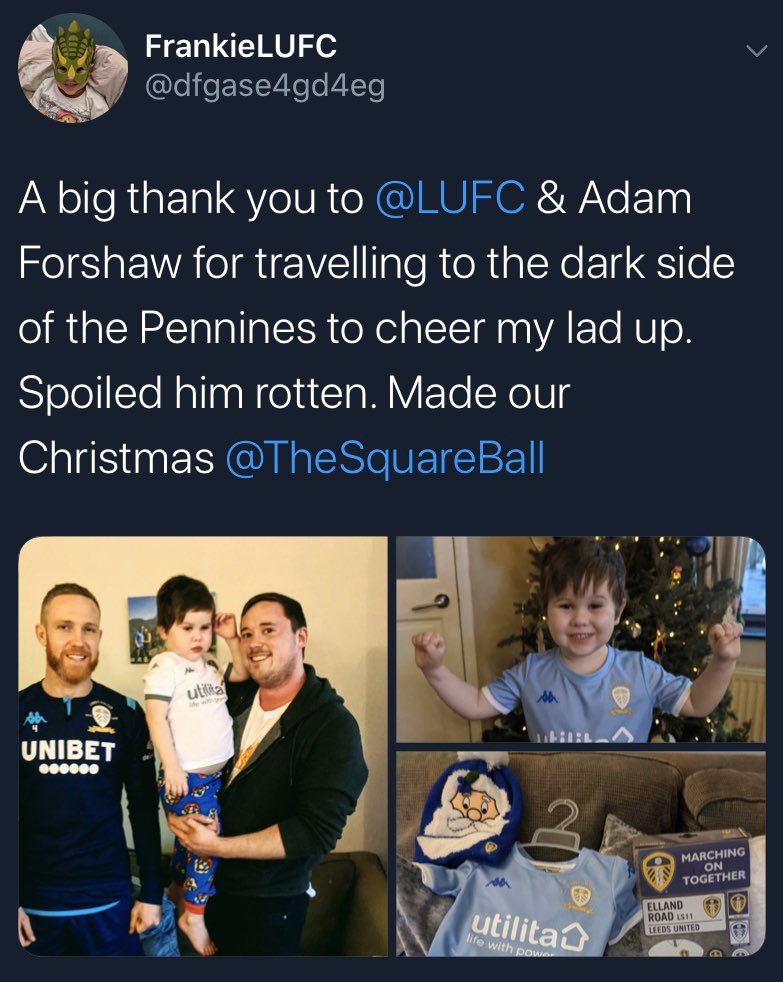 LUFC's tweet photo. 🎁 From everyone at #LUFC, Merry Christmas Eddie! https://t.co/Ut1DbeTpaN