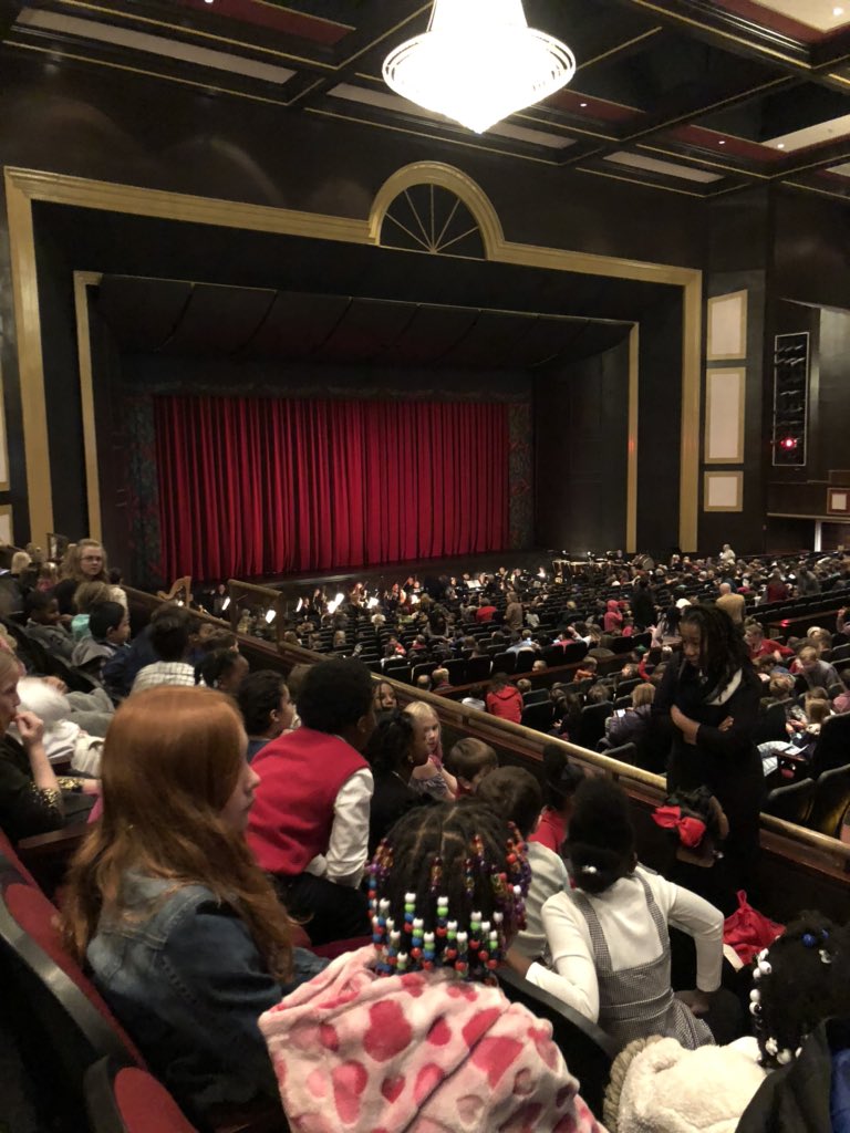 Third grade’s current view. Waiting for The Nutcracker to begin. <a href="/connmagnet/">Conn Magnet Elementary</a>