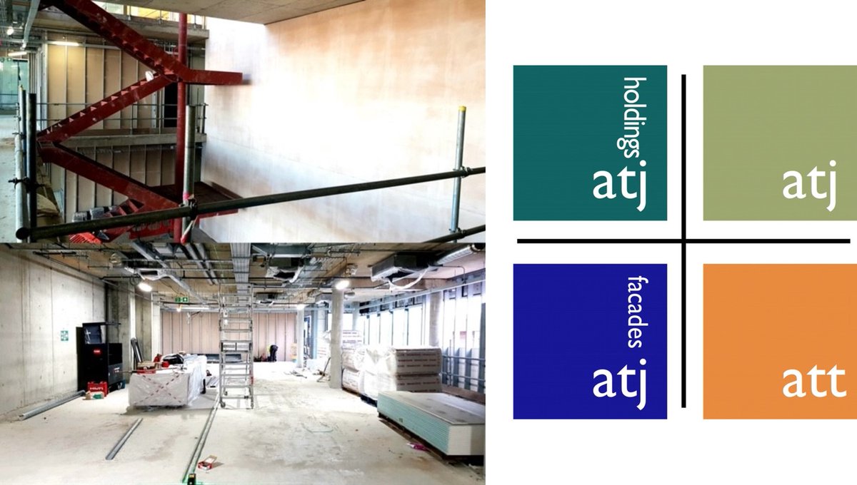 ATJonesandson's tweet photo. ATJ Fareham are making great progress at NMSC Portsdown Hill for Volker Fitzpatrick. We are now 60% 1st fixed and have completed the pictured staircore wall early to allow for a feature staircase to be installed. Great work team! #atjones #loveconstruction #drylining https://t.co/MJsoJN8BMf
