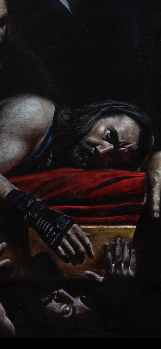 Details from @dairelynch piece for THE VOID which is on view now at crucibleartgallery.com Head on over to see this piece, and the entire show! Art is available to give to a loved one this Holiday Season!