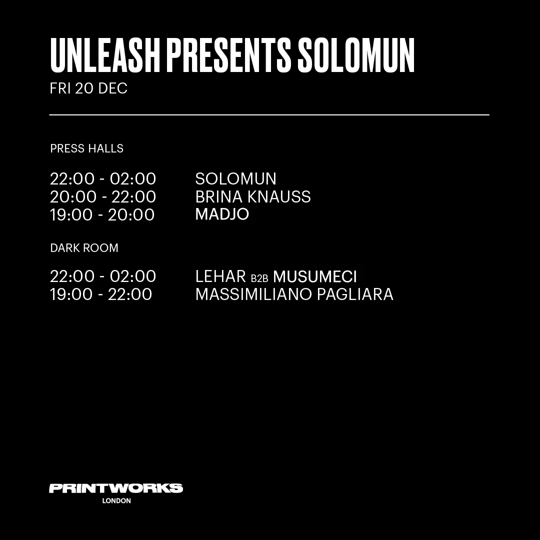 Set times are here for tomorrow’s show with <a href="/SolomunMusic/">Solomun</a>.

Please note that this show is completely sold out with Kaboodle’s authorised resale system active here: bit.ly/PWSolomun.