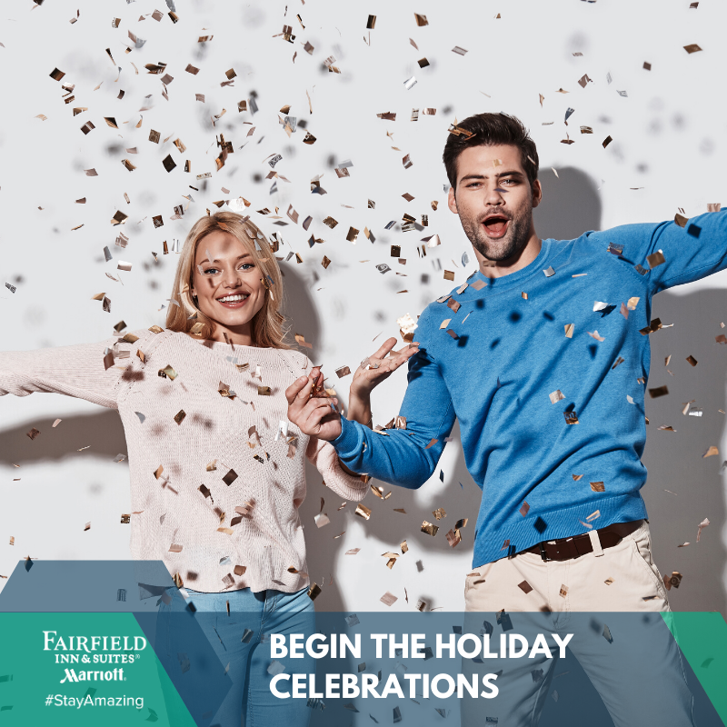 ffisplattsburgh's tweet photo. Begin the holiday celebrations early... 🎉
This is the time of year to spend time with family &amp; friends!

#StayAmazing at the Fairfield Inn &amp; Suites 💙 https://t.co/o2sg6ky5Nk