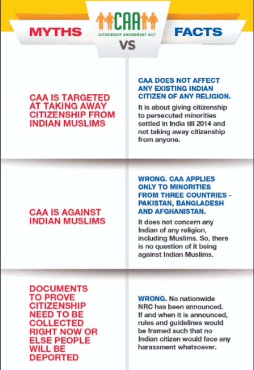 airnewsalerts's tweet photo. Facts of the #CitizenshipAmmendmentAct (CAA) https://t.co/uAJtIcccm2