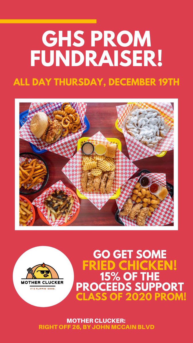 ghs2020class's tweet photo. grab a bite at Mother Clucker before coming to the Corduroy concert!! we can’t wait to see you all there supporting🌟🌟 https://t.co/t9RFLmM9f2