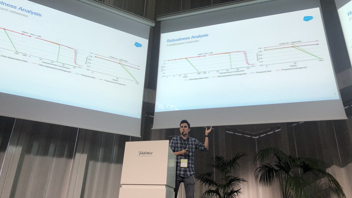 Víctor Campos (<a href="/vcampos7/">Víctor Campos</a>) from <a href="/BSC_CNS/">BSC-CNS</a> <a href="/la_UPC/">Universitat Politècnica de Catalunya (UPC)</a> presents his work on weight initialization for ResNets developed during his internship at <a href="/SFResearch/">Salesforce AI Research</a>. Presented at #NeurIPS2019 #DLBCN

arxiv.org/abs/1906.02341