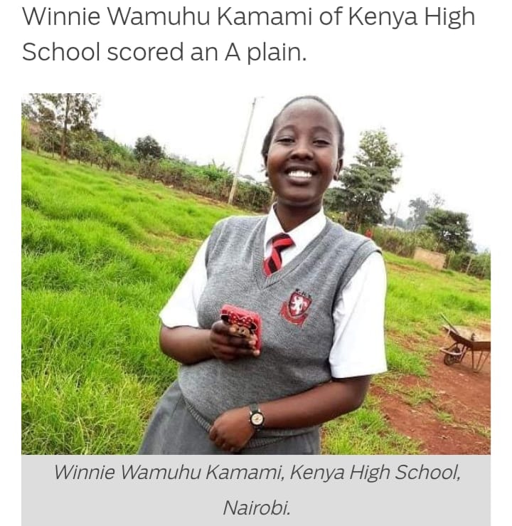 goshenfields's tweet photo. We are very happy and proud to be associated with Ms. Winnie Wamuhu Kamami, who is an alumnus of @goshenfields class of 2015. She has scored a A plain of 82 points in the just-released #KCSE2019 from Kenya High School, Nairobi. https://t.co/NuJiwlA446