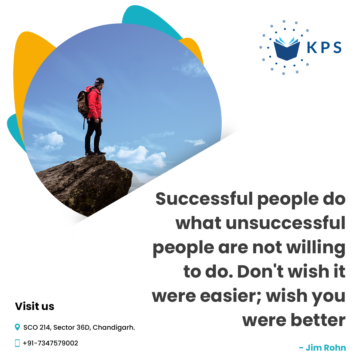 KPSIAS's tweet photo. "#Successful people do what #unsuccessful #people are not #willing to do. Don't #wish it were #easier, wish you were #better ."

#jimrohn

#successfulpeople #marketing #branding #socialmediamarketing #socialmedia #digitalmarketing #contentmarketing #marketingstrategy https://t.co/Xyd3D8aBim