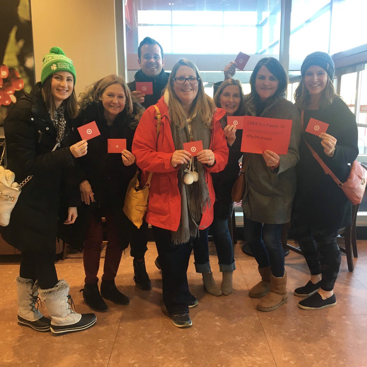 AmandaWilley5's tweet photo. Yesterday’s faculty meeting, left us all feeling warm and fuzzy! #payitforward ❤️ #holidayspirit #lb65 https://t.co/H4DSvIWtQl