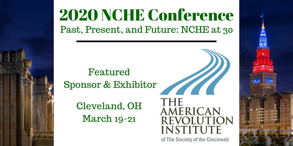 2020 NCHE Conference - Featured Sponsor &amp; Exhibitor
americanrevolutioninstitute.org
#NCHE2020