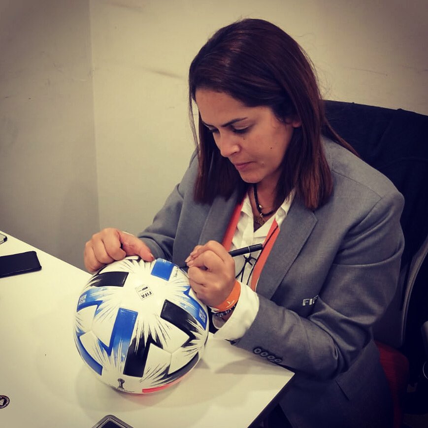 Rahafowais's tweet photo. Proud to have worked on the FIFA Club World Cup Qatar 2019 as a FIFA Marketing Venue Manager, best of luck to #Qatar in organizing the upcoming tournaments 🇶🇦 ⚽️ 
#FIFA #ClubWC  #worldcup  #roadto2022 #football @SCcorporate https://t.co/3qpJ6gULBF