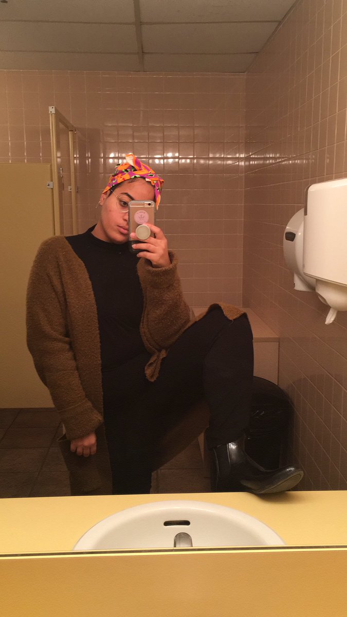 melaninmlatonin's tweet photo. some other hits brought to you by the bathroom at work #theythemthursday #blackandnonbinary #blacknonbinaryjoy https://t.co/TSvH5Siz1U