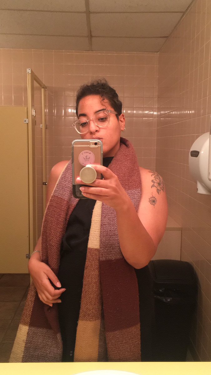 melaninmlatonin's tweet photo. some other hits brought to you by the bathroom at work #theythemthursday #blackandnonbinary #blacknonbinaryjoy https://t.co/TSvH5Siz1U