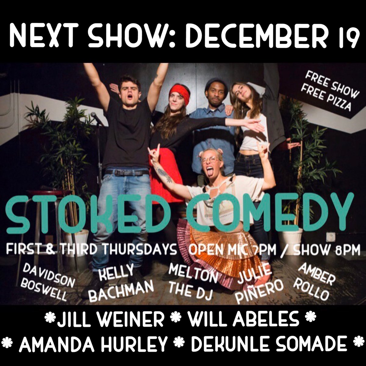 What a time to be alive Trump impeached and <a href="/StokedComedy/">Stoked Comedy</a> last show of 2019 is TONIGHT! My dad will be there plz show tf up 🙏