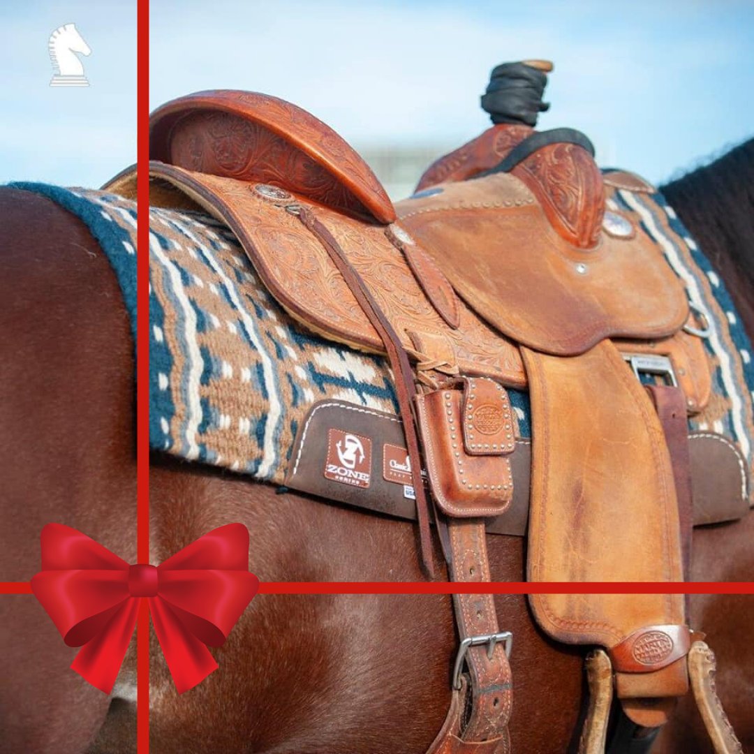 Day 19/24 -- The Zone pad from @Classic_Equine is the only one of a it’s kind in the battle against impact! Encapsulated gel protects your horse from the force felt in the arena. Splurge on the one you love - give the gift of leading-edge innovation!