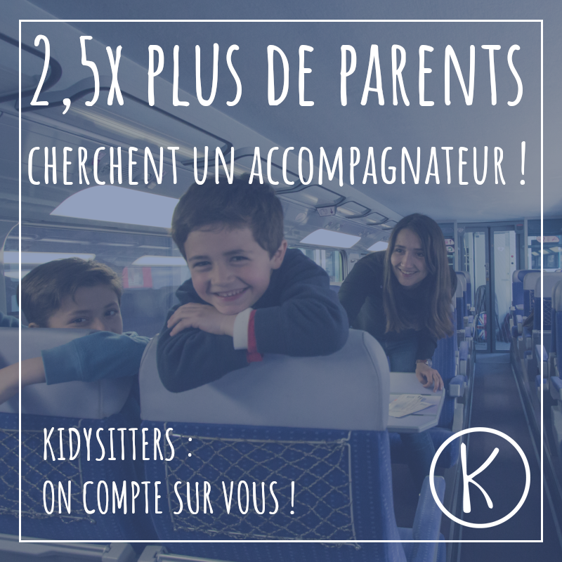 Suite à l'annulation du service d'#accompagnement d'#enfant de la #SNCF, <a href="/KidyGo/">KidyGo</a> enregistre de nombreuses inscriptions de #parents en recherche de solutions urgentes. #KidySitters nous comptons sur votre disponibilité <3