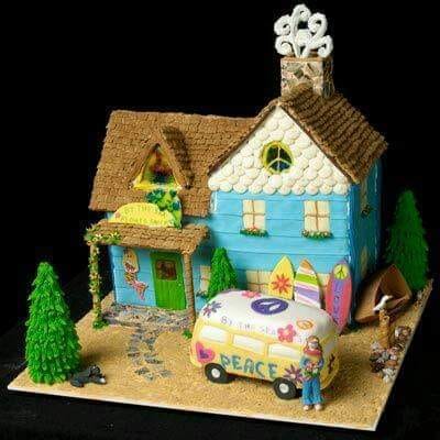 TakingSteps_HS's tweet photo. I have always wanted a campervan with flowers on it. 
Obviously it would be better if I could drive it, but you can't have everything! :-p
Love this gingerbread house ( @TheHippiePeaceFreaks FB ). I thought I'd share it with you!
#Dreams 
#HippiePeaceFreaks 
#Peace 
#TakingSteps https://t.co/Rk1LGcLril