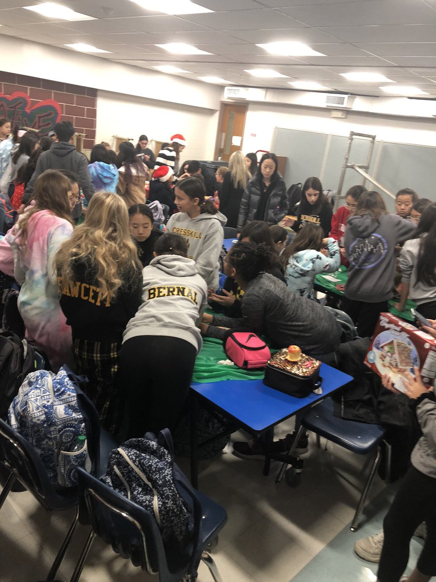 ProfZoino's tweet photo. WL Culture Club annual Gingerbread competition! #gingerbreadhouse #fusingcultures https://t.co/zG9JSP66O5