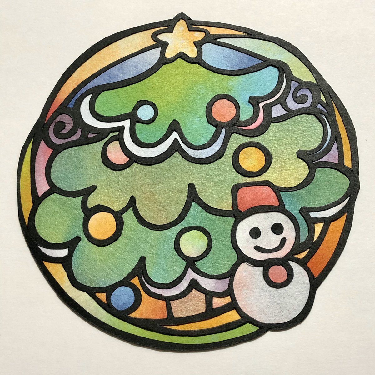 クリスマス切り絵 Cuardach Twitter