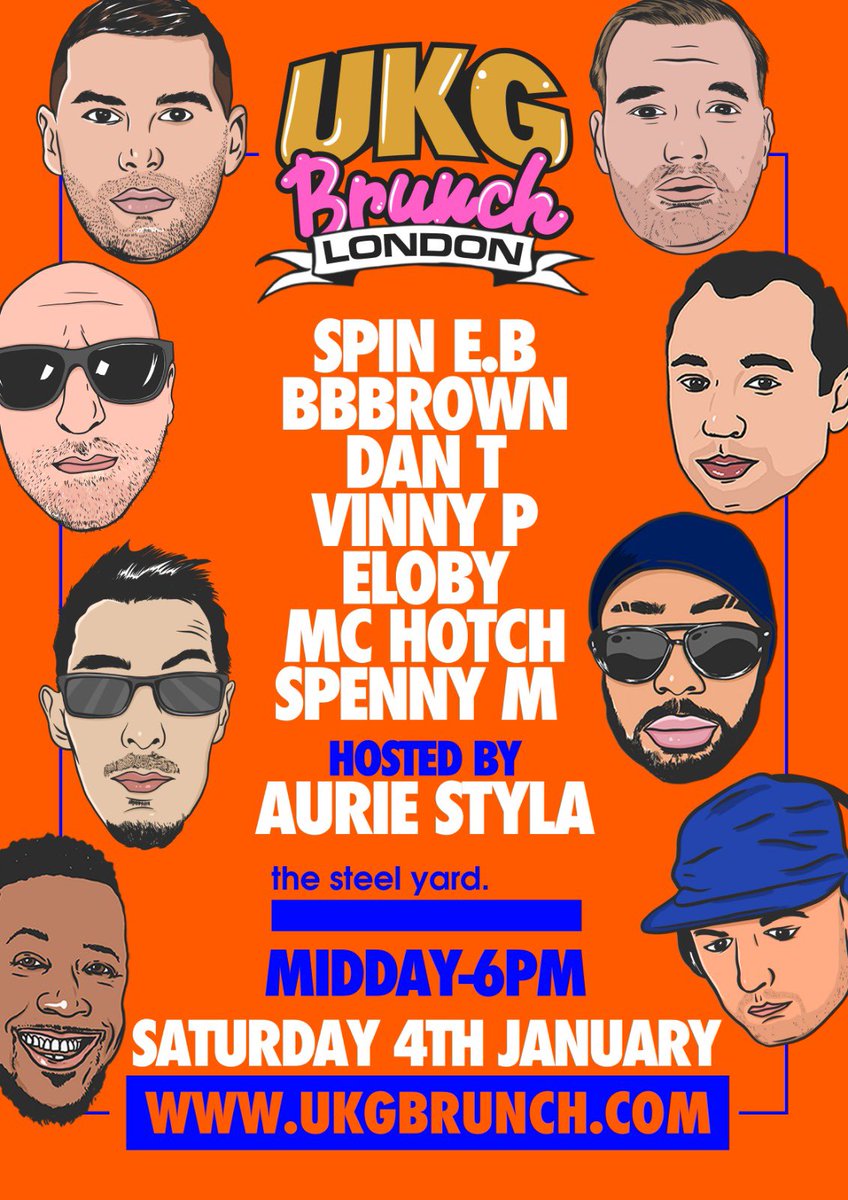vinnypearceDJ's tweet photo. @UKG_Brunch 
“No Time For The January Blues, 
We Keep It Moving! Sat 4th January We Have Another MAD UKG Line-Up For You @thesteelyardldn!”

Tickets Here > https://t.co/l6n4TCDnzK https://t.co/HNA1XPE48R