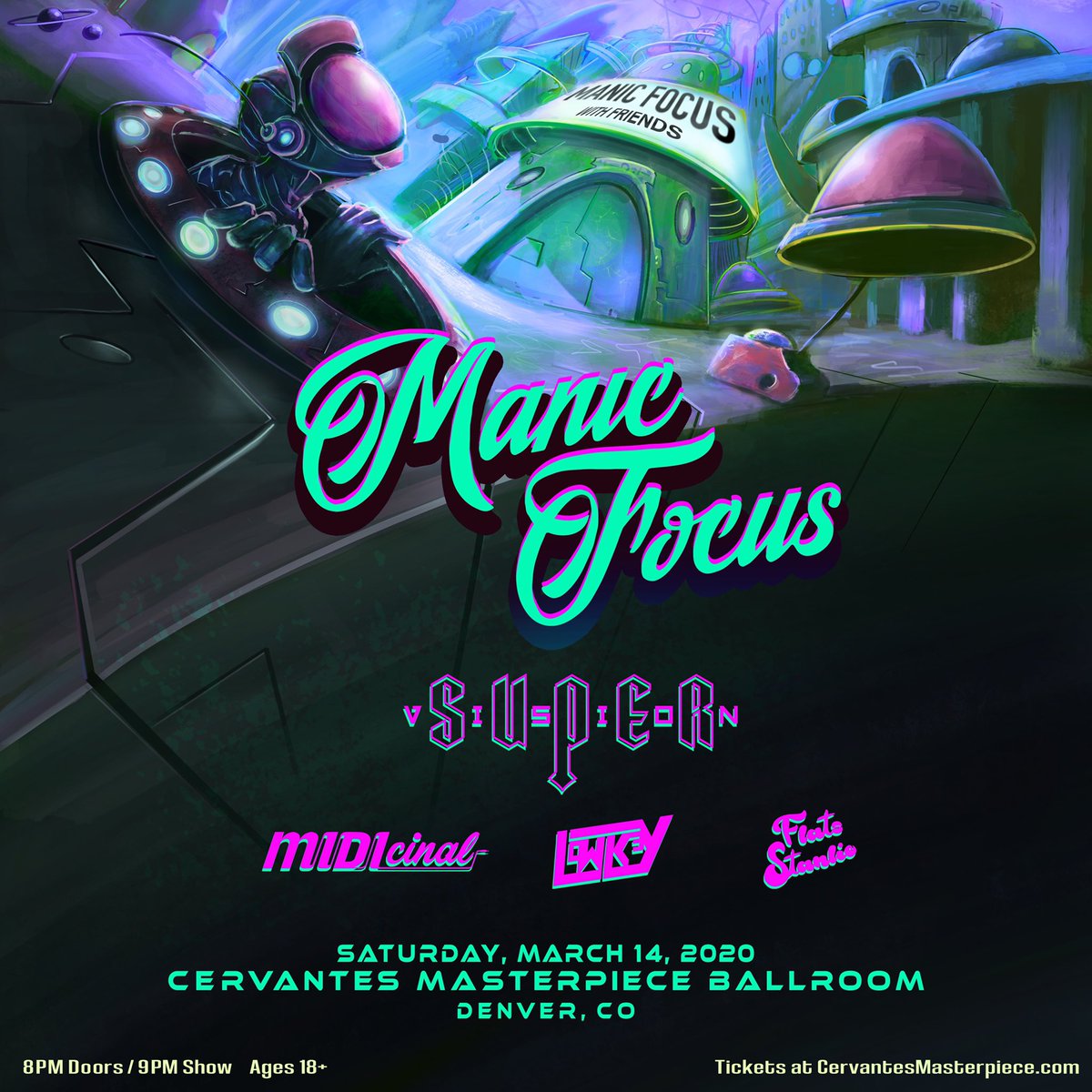 DENVER! See you in March at <a href="/CervantesDenver/">Cervantes Denver</a> with all the homies🤘 tix on sale tomorrow at 10am MT!