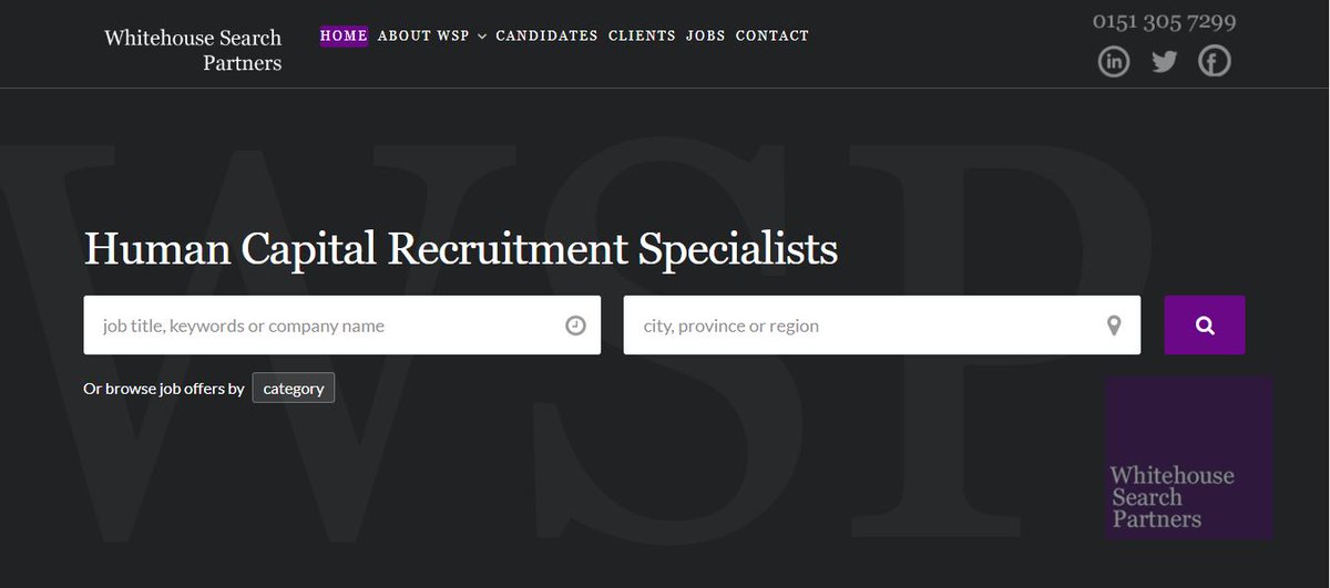 Have you checked out our roles on the #WSP website yet?

We cater for #HR #Marketing #Finance professionals and more!

Take a look... whitehousesearch.com 

#ThursdayThoughts #HRjobs #Marketingjobs #Financejobs