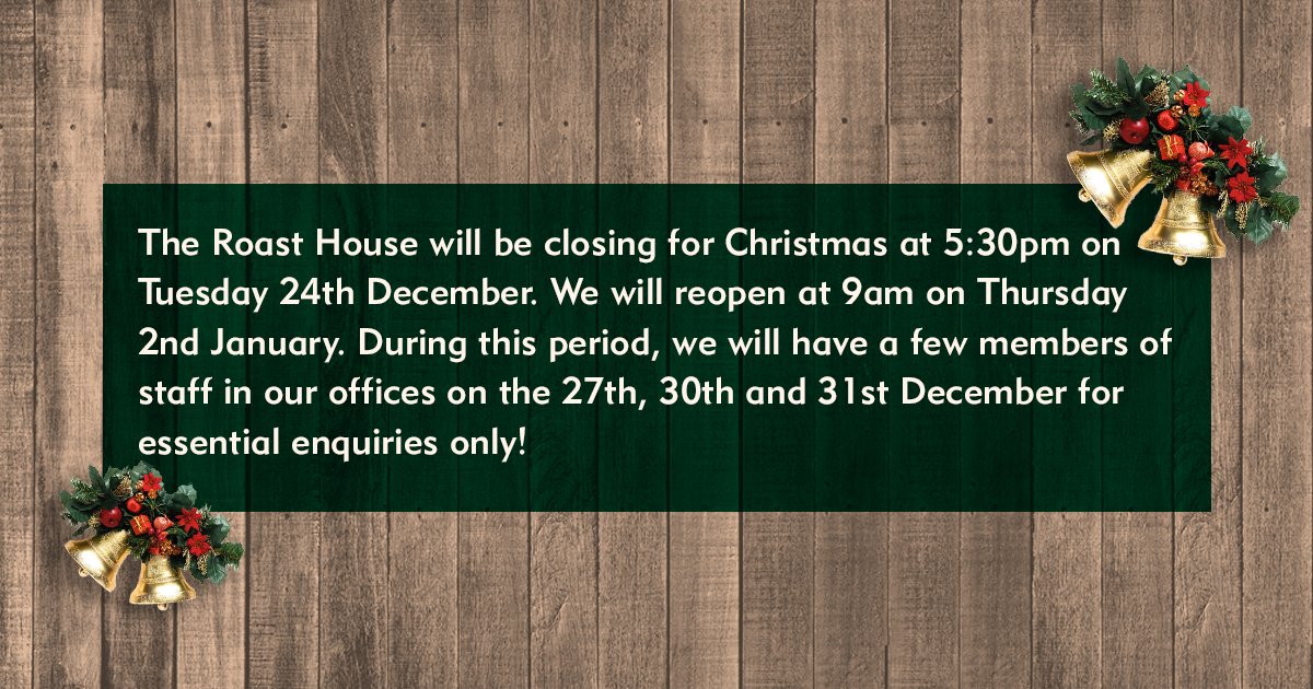 Merry Christmas &amp; Happy New Year to everyone! 🎄🎁 For all our Christmas opening times, have a look below! See you in 2020 ⭐️