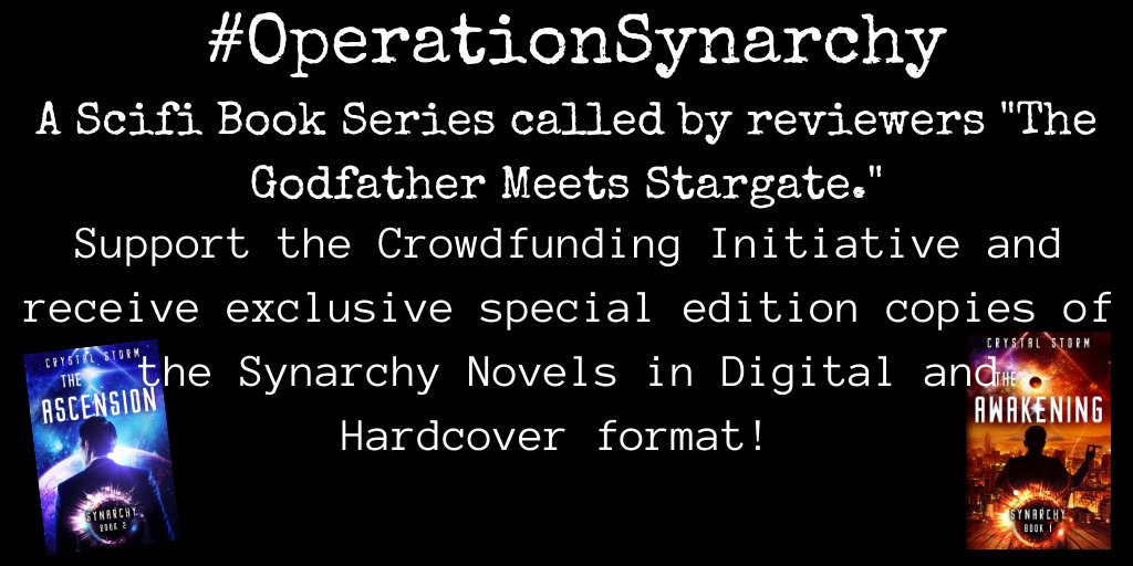KyleDaklan's tweet photo. (( Sneaky OOC post. 😂

In 2 days my scifi books The Synarchy Series will be on sale as eBooks. Woo!

If you're the book geek who likes limited special editions you can 
help make my series available in print &amp; by supporting #OperationSynarchy

https://t.co/121Y18Z92M )) https://t.co/FmCZXV7Wd8