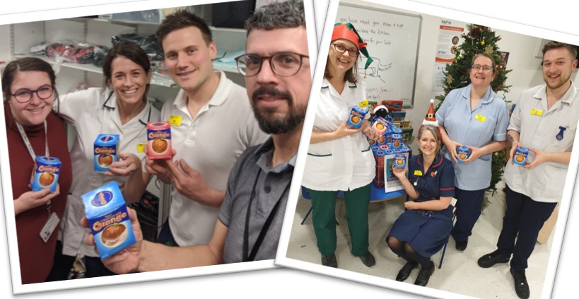 Our NSIC team would like to thank Chris Lamb and Lee & Emerson Grant for the very kind donation of chocolate oranges. #TeamChocolateOrange aims to touch the hearts of those who have suffered loss or who have children in hospital. #emersongrant2014