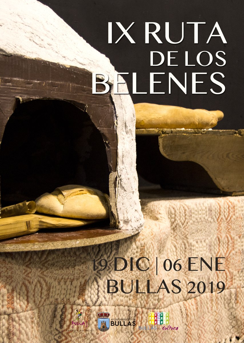 ¿Te vas a perder la Ruta de los Belenes de #Bullas? Las puertas de nuestr@s vecin@s se abren estos días para que puedas disfrutar viéndolos tanto como ell@s disfrutan haciéndolos.

Descárgate el folleto en el siguiente enlace bit.ly/35HHiUo.